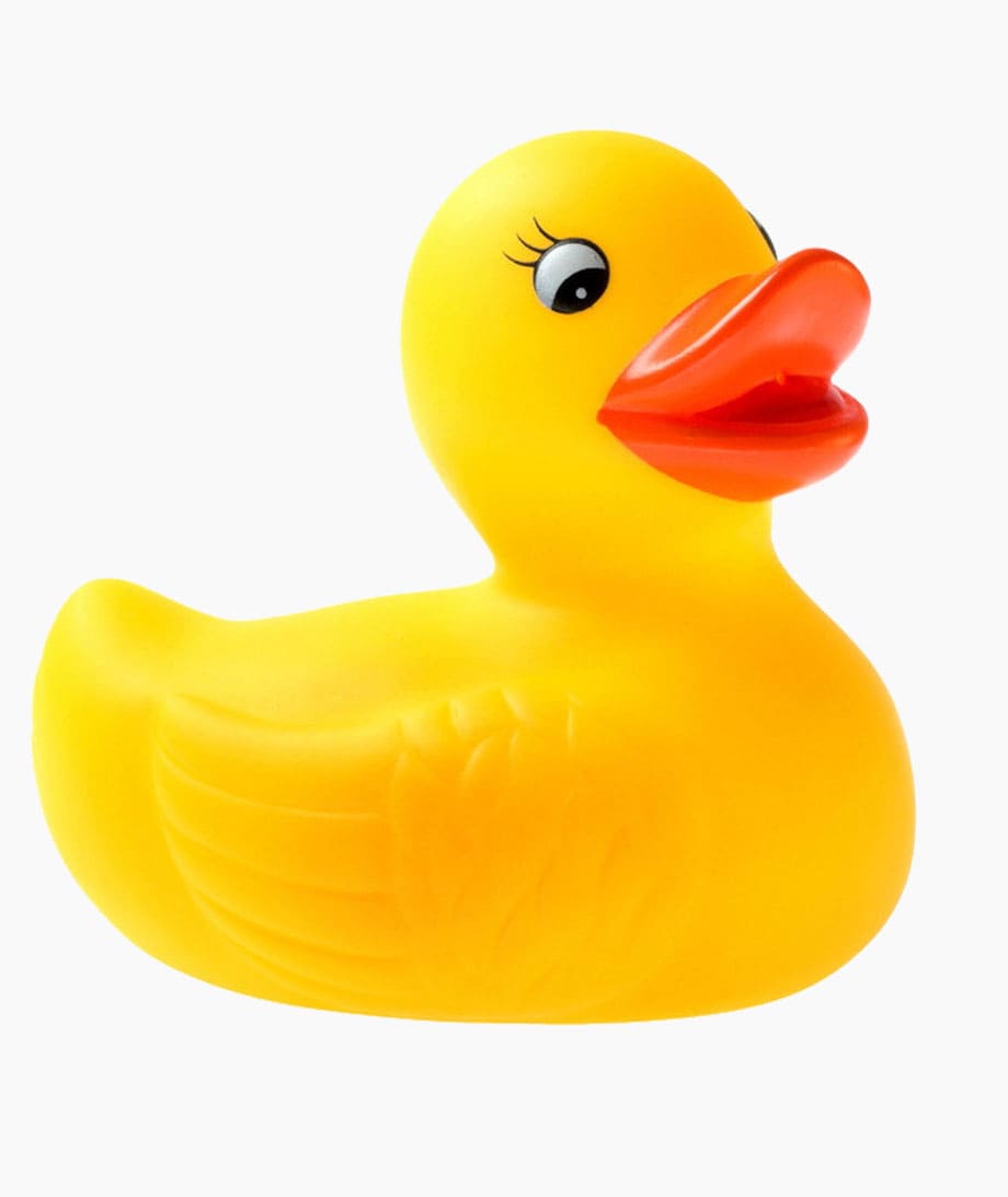 Orange rubber ducky